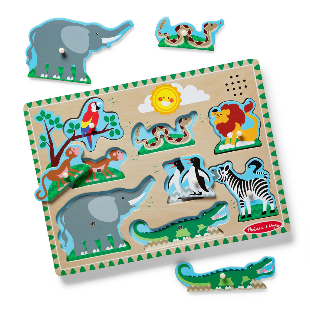 MELISSA AND DOUG SOUND PUZZLE ZOO ANIMALS