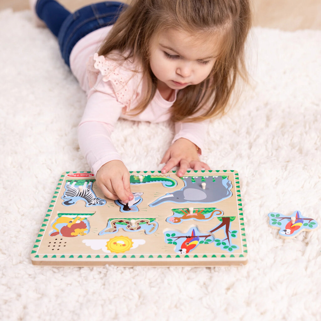 MELISSA AND DOUG SOUND PUZZLE ZOO ANIMALS