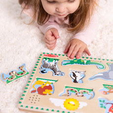 MELISSA AND DOUG SOUND PUZZLE ZOO ANIMALS