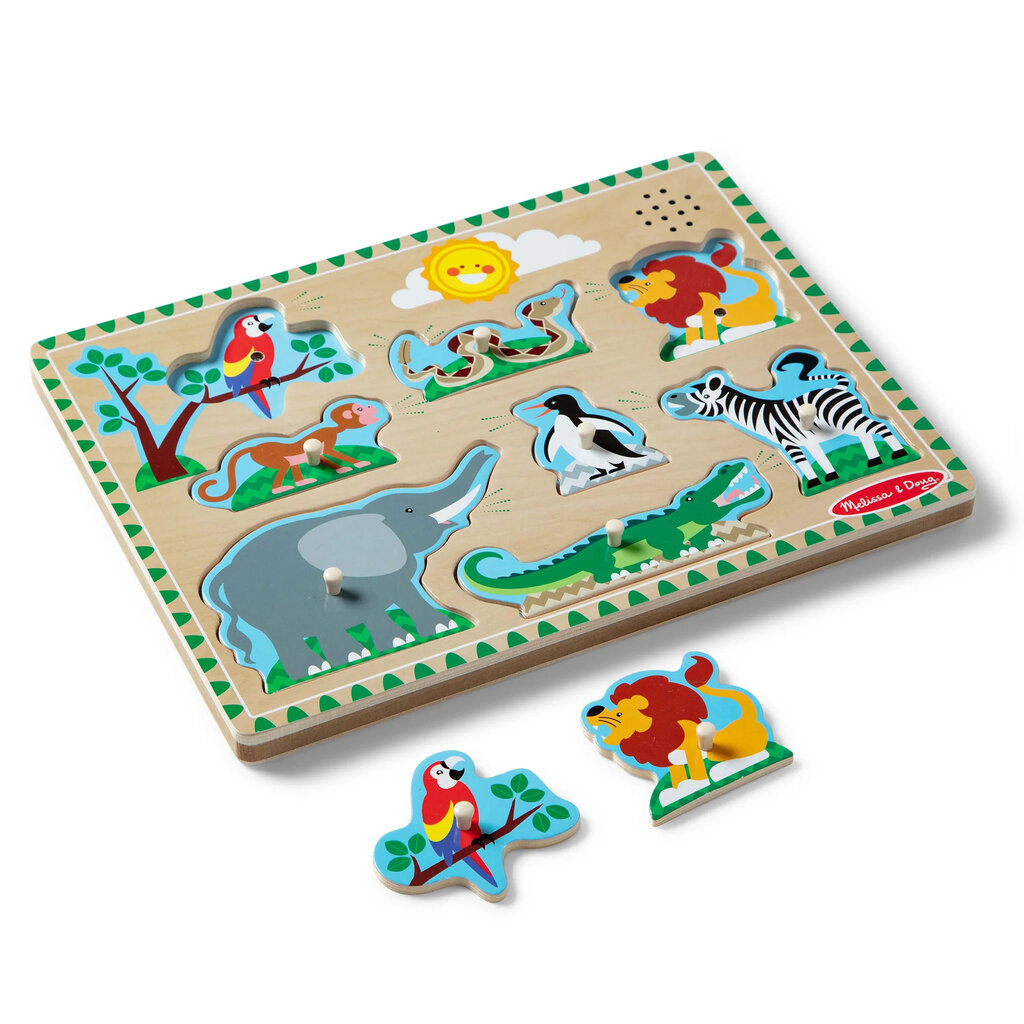 MELISSA AND DOUG SOUND PUZZLE ZOO ANIMALS