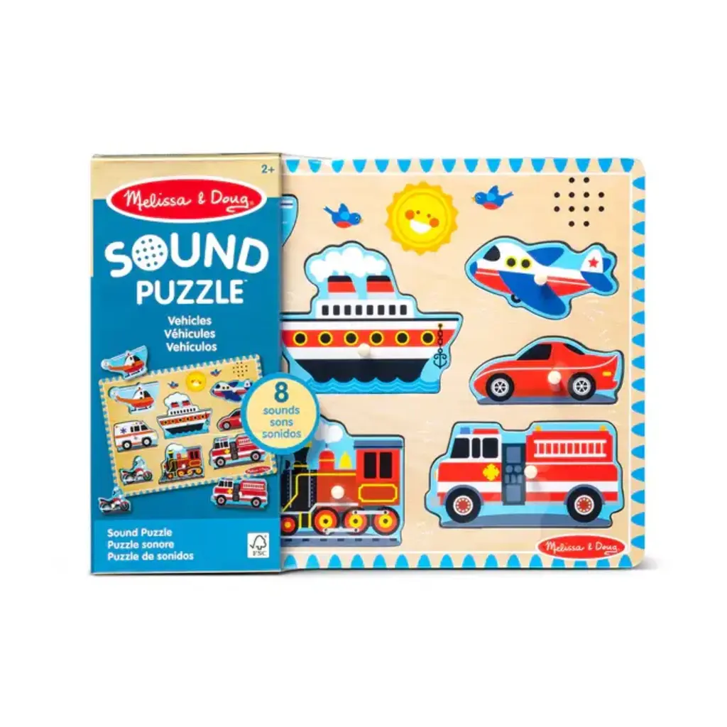 MELISSA AND DOUG SOUND PUZZLE VEHICLES