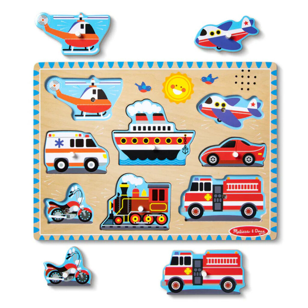 MELISSA AND DOUG SOUND PUZZLE VEHICLES