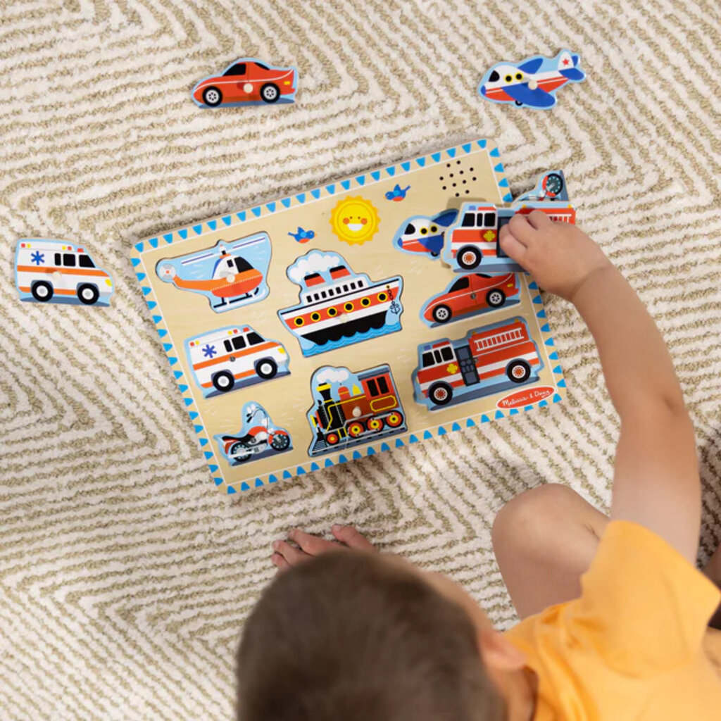 MELISSA AND DOUG SOUND PUZZLE VEHICLES