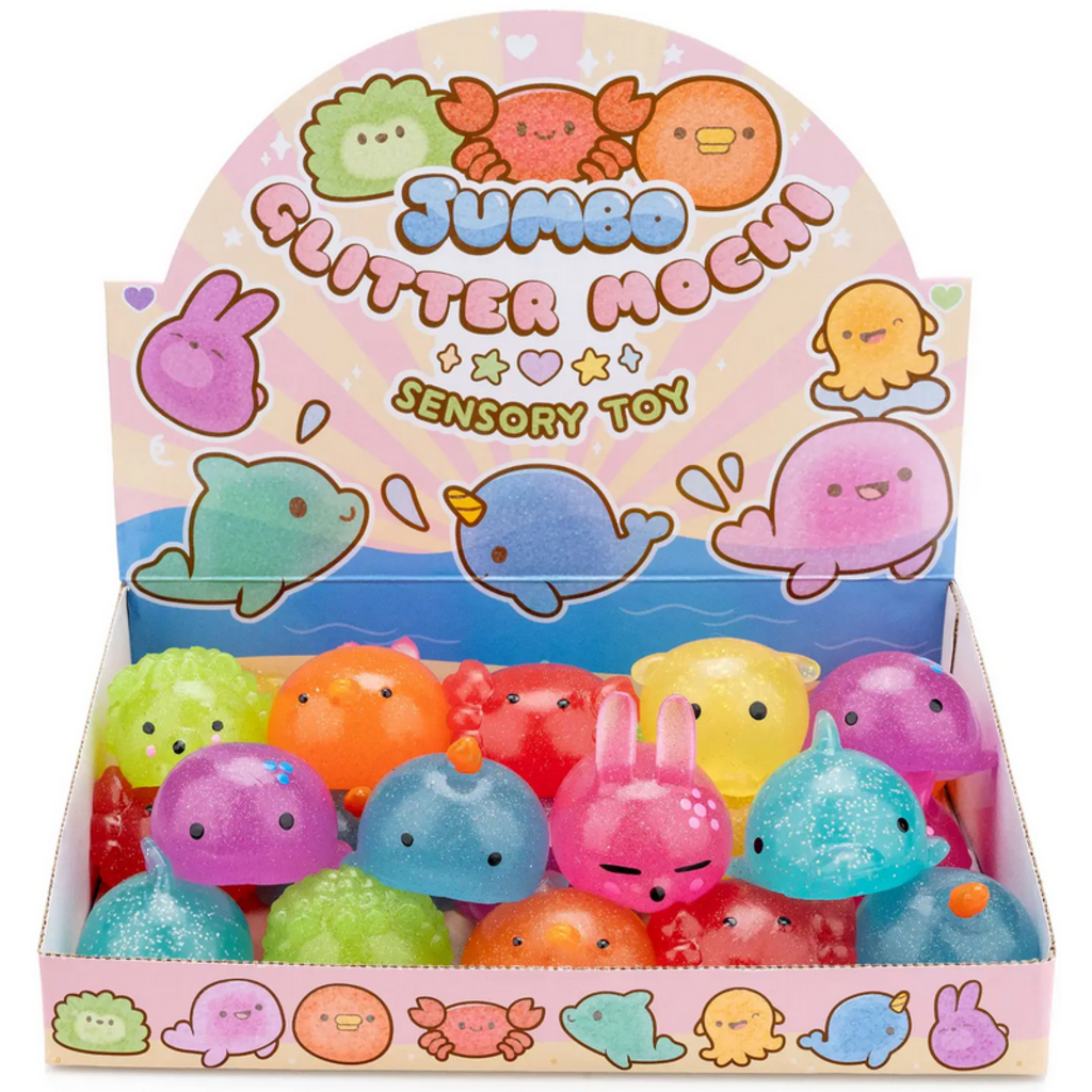 KAWAII SLIME COMPANY GLITTER MOCHI SQUISHIE ANIMAL