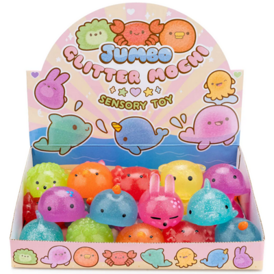 KAWAII SLIME COMPANY GLITTER MOCHI SQUISHIE ANIMAL