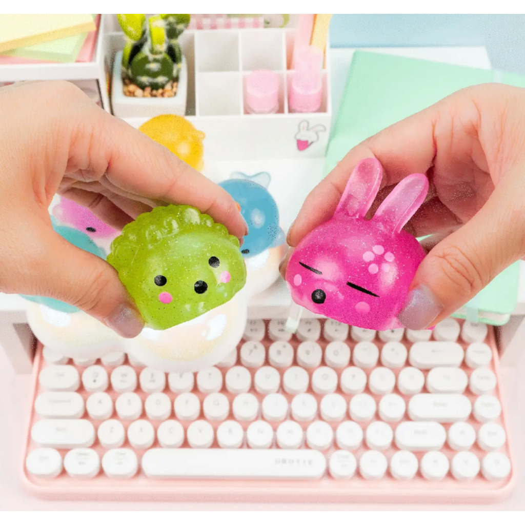 KAWAII SLIME COMPANY GLITTER MOCHI SQUISHIE ANIMAL