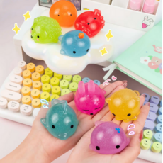 KAWAII SLIME COMPANY GLITTER MOCHI SQUISHIE ANIMAL