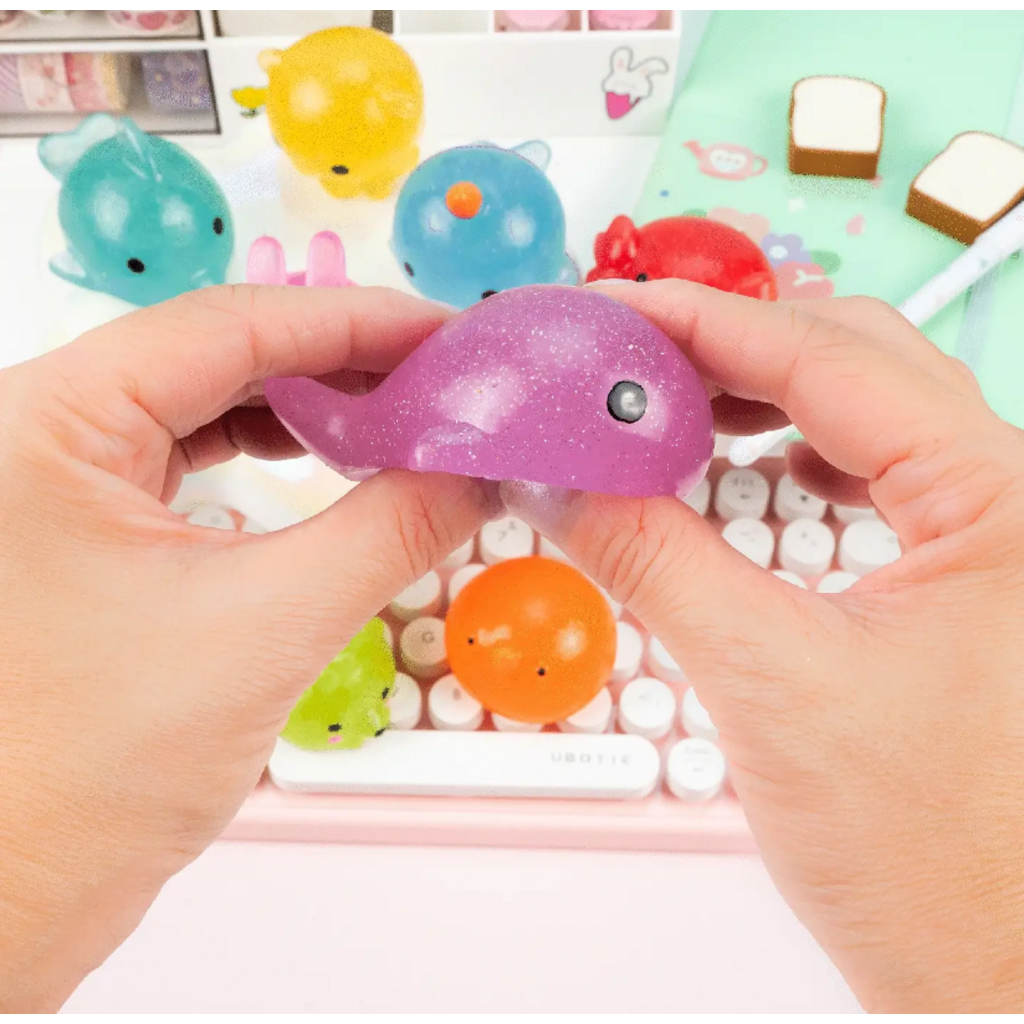 KAWAII SLIME COMPANY GLITTER MOCHI SQUISHIE ANIMAL