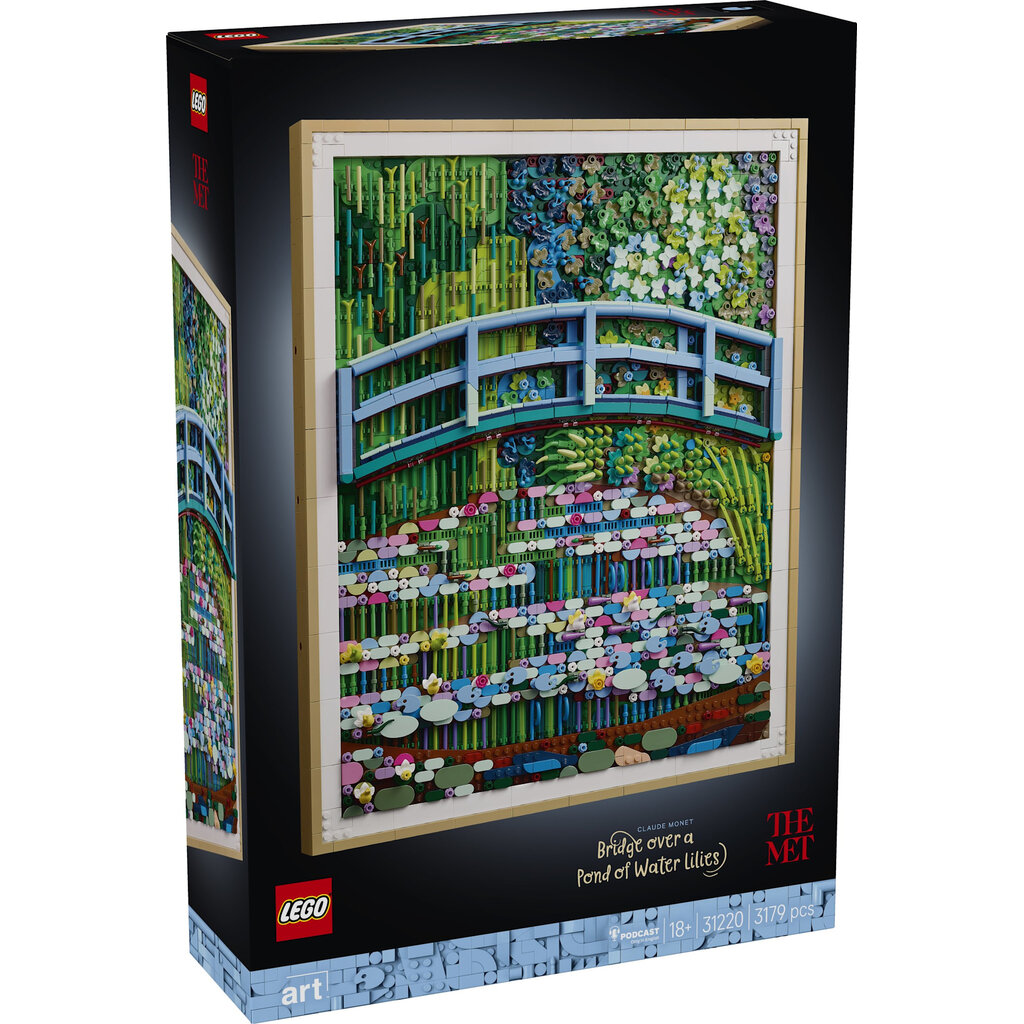 LEGO CLAUDE MONET BRIDGE OVER A POND OF WATER LILIES
