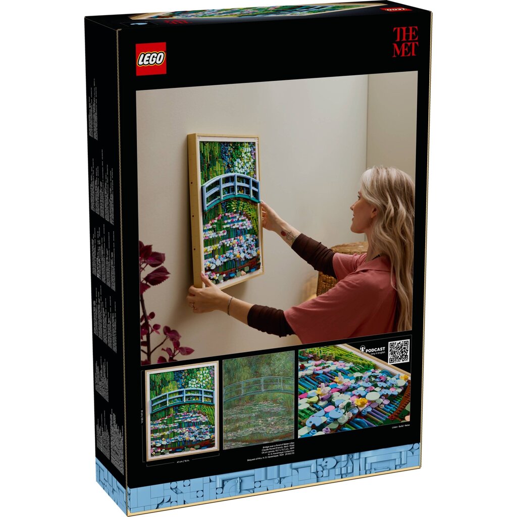 LEGO CLAUDE MONET BRIDGE OVER A POND OF WATER LILIES