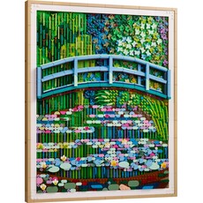 LEGO CLAUDE MONET BRIDGE OVER A POND OF WATER LILIES