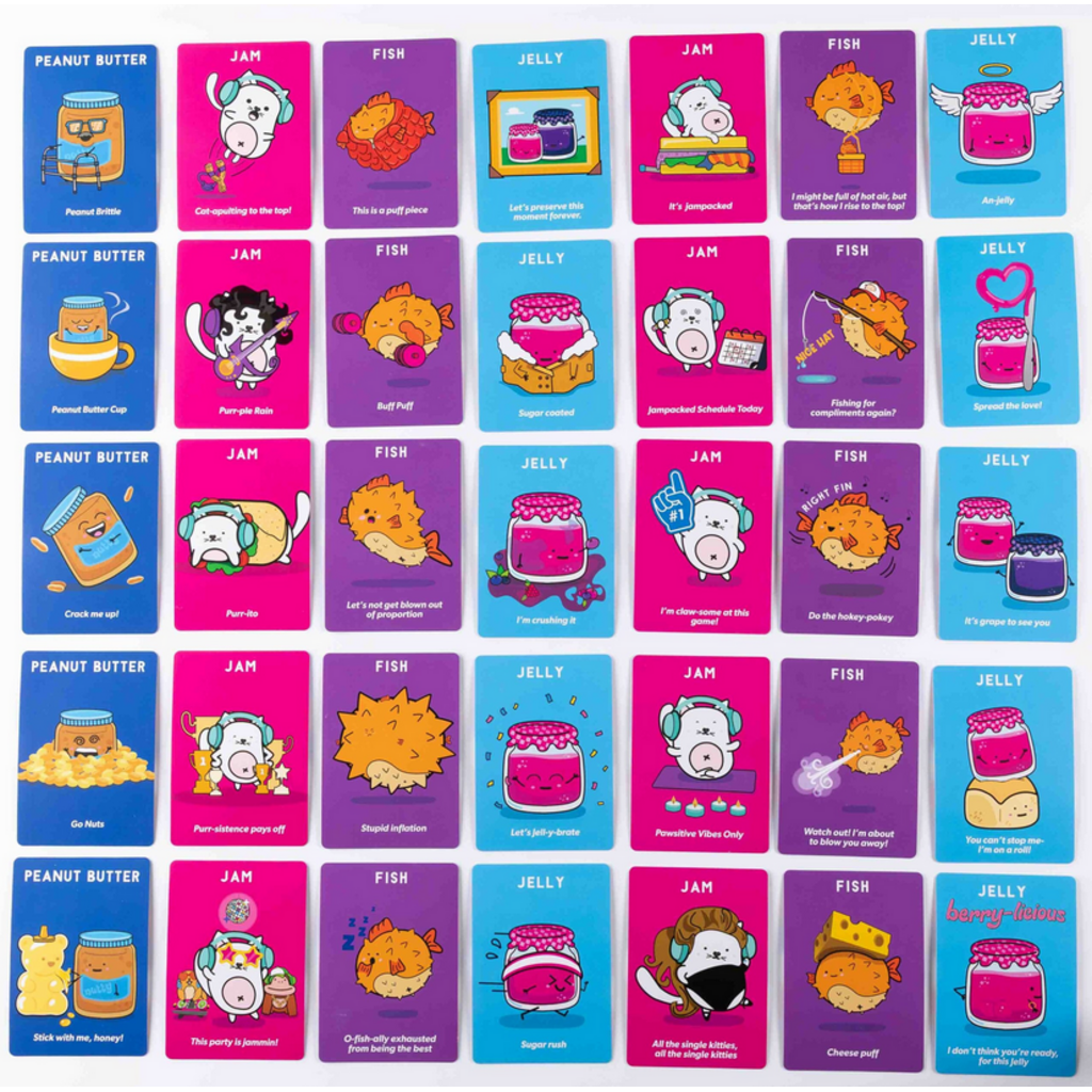 DOLPHIN HAT GAMES JELLY FISH TOAST & JAM CARD GAME
