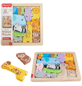FISHER PRICE WOODEN ANIMAL PUZZLE