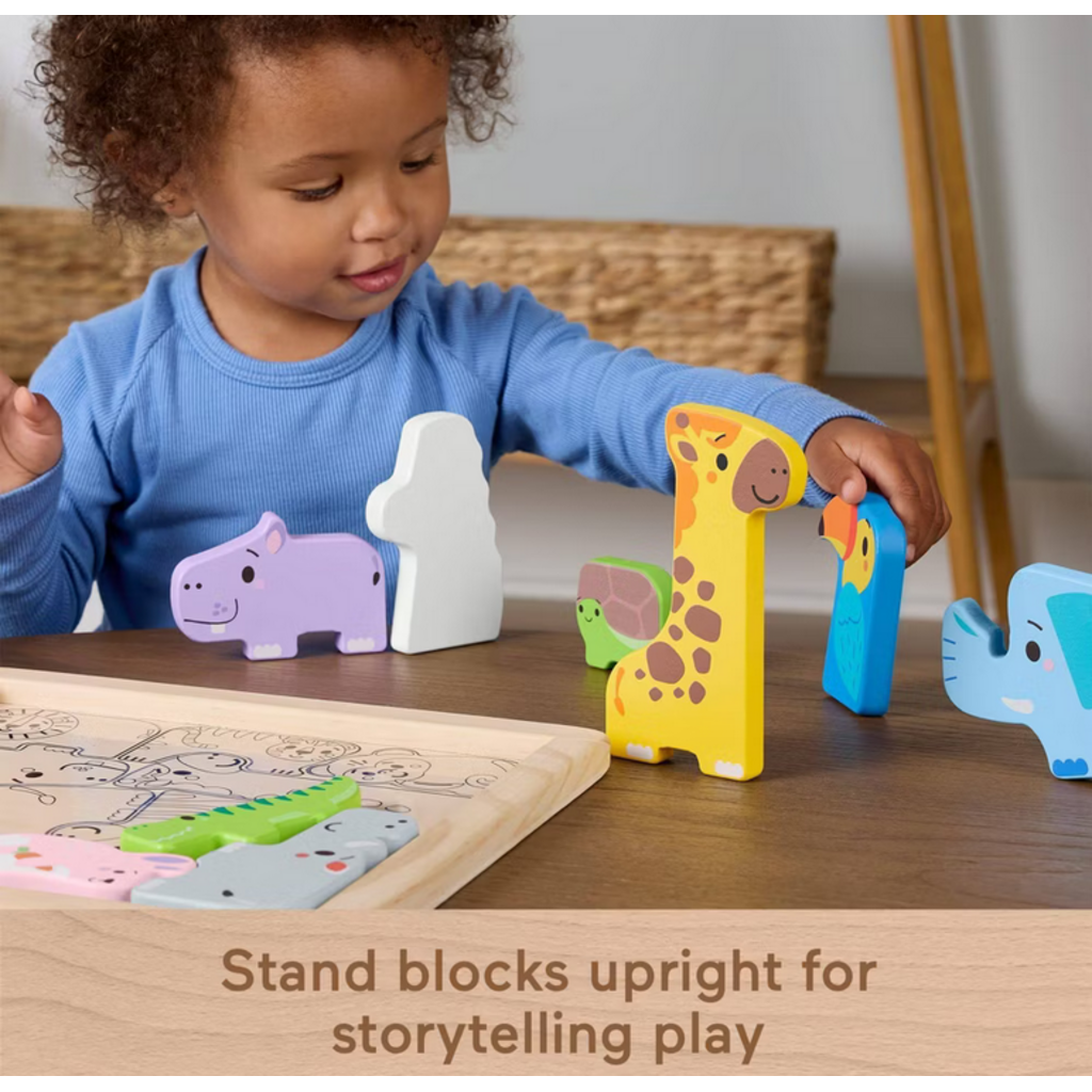 FISHER PRICE WOODEN ANIMAL PUZZLE