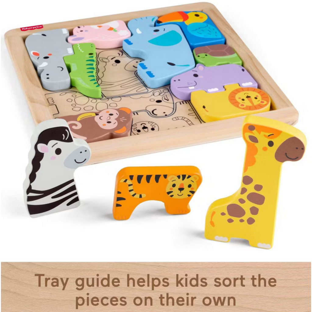 FISHER PRICE WOODEN ANIMAL PUZZLE