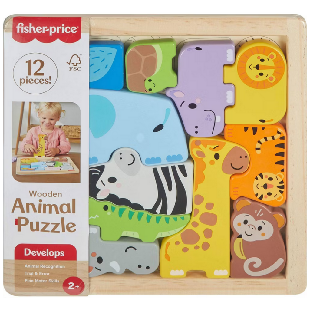 FISHER PRICE WOODEN ANIMAL PUZZLE