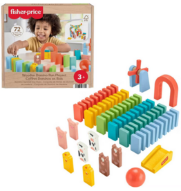FISHER PRICE WOODEN DOMINO RUN PLAYSET