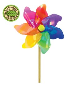 HOUSE OF MARBLES PINWHEEL WINDMILL 7"