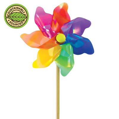 HOUSE OF MARBLES PINWHEEL WINDMILL 7"