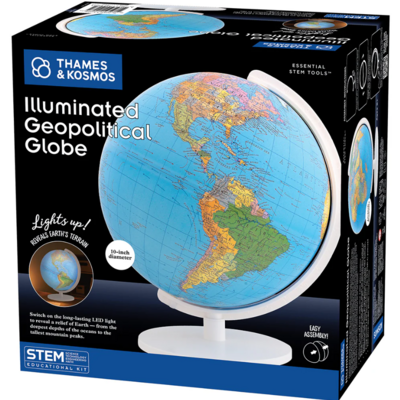 THAMES & KOSMOS ILLUMINATED GEOPOLITICAL GLOBE