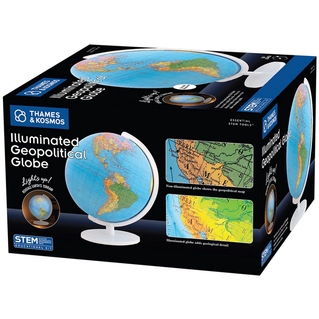 THAMES & KOSMOS ILLUMINATED GEOPOLITICAL GLOBE