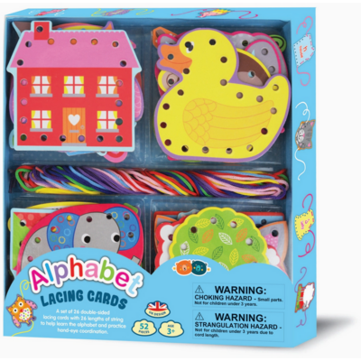 ALPHABET LACING CARDS
