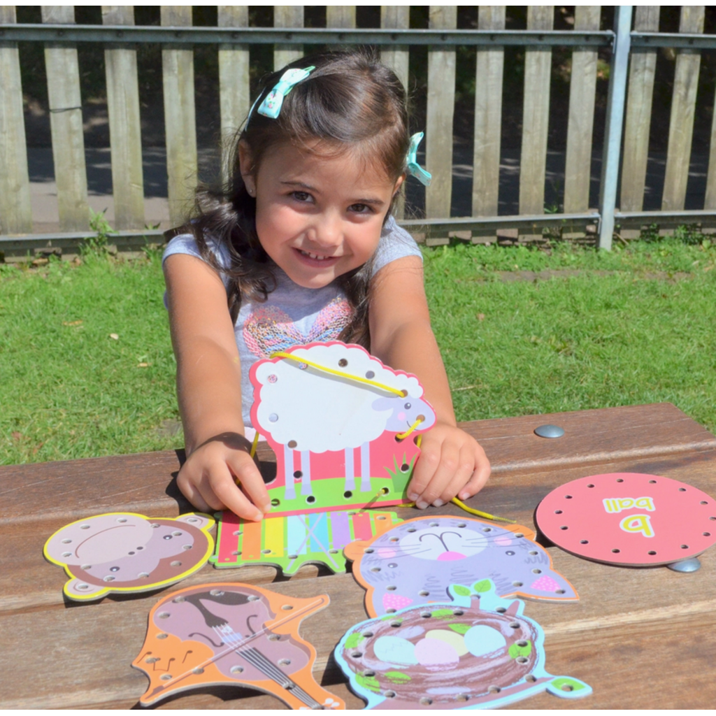 ALPHABET LACING CARDS