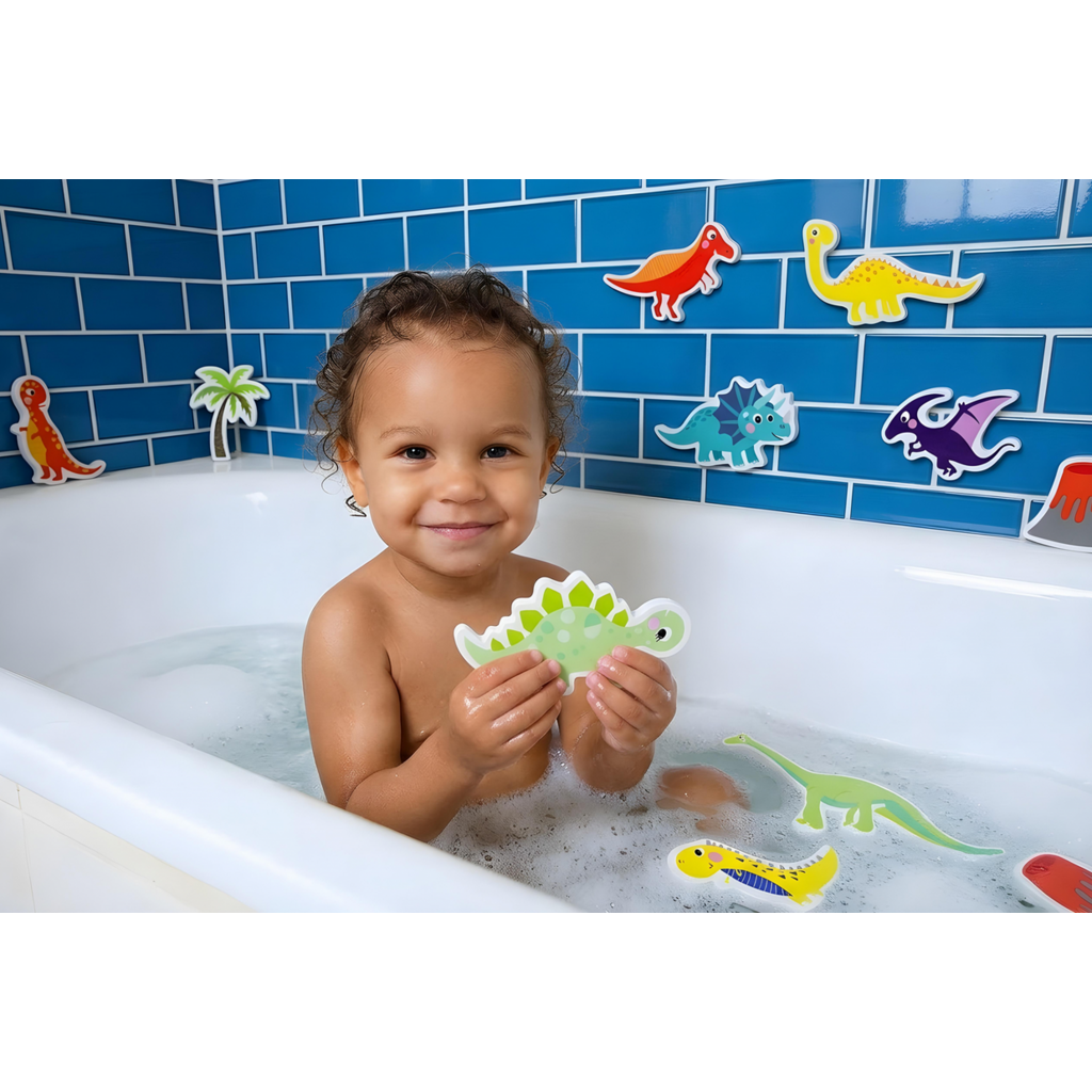 BUDDY & BARNEY BATH TIME STICKERS DINOSAURS