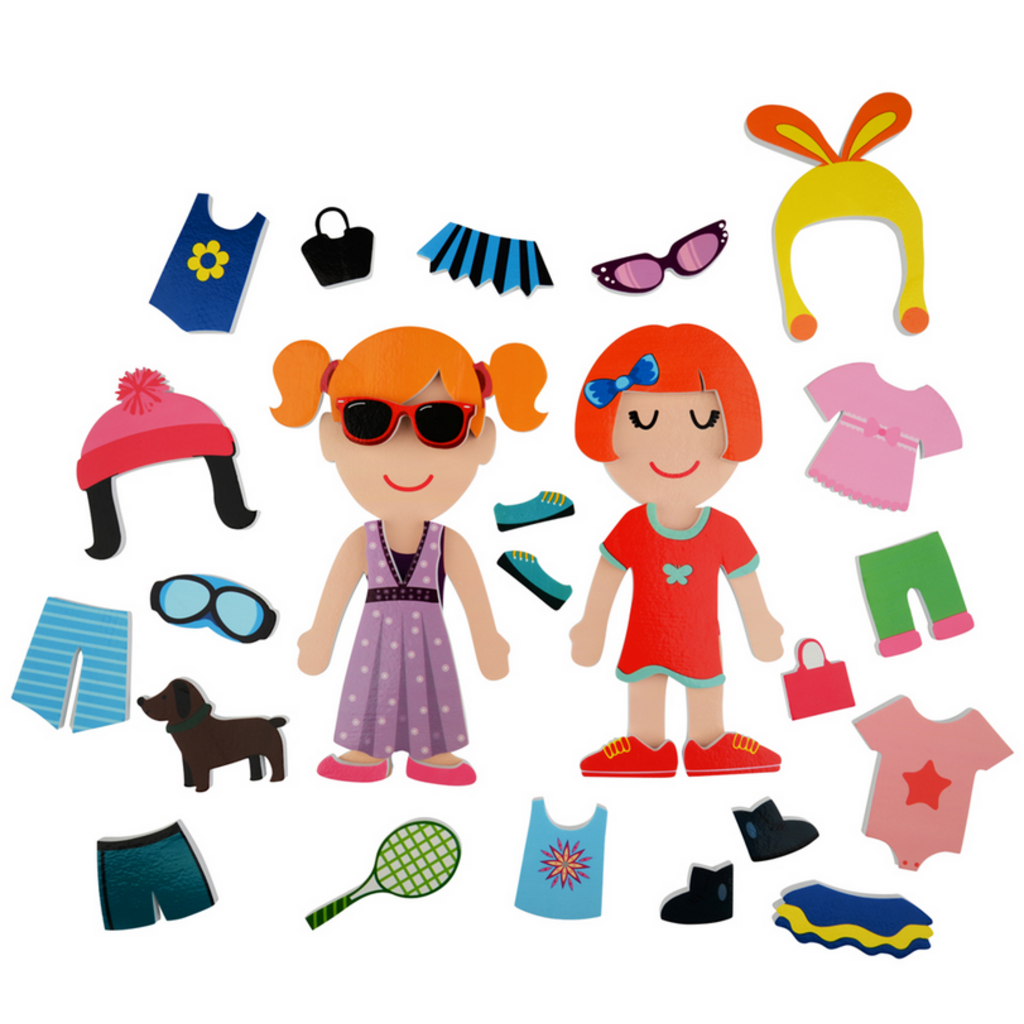 BUDDY & BARNEY BATH TIME STICKERS DRESSING UP
