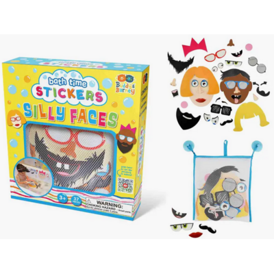 BUDDY & BARNEY BATH TIME STICKERS SILLY FACES