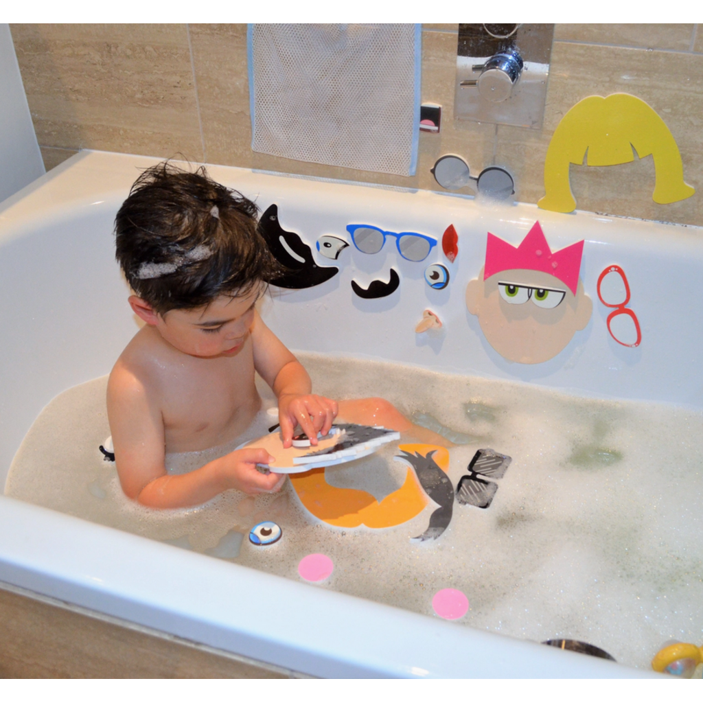 BUDDY & BARNEY BATH TIME STICKERS SILLY FACES