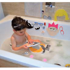 BUDDY & BARNEY BATH TIME STICKERS SILLY FACES