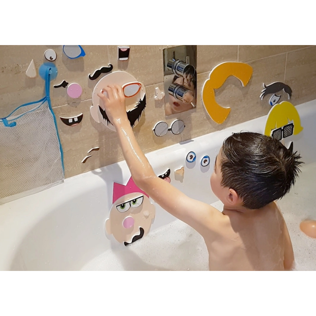 BUDDY & BARNEY BATH TIME STICKERS SILLY FACES