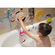 BUDDY & BARNEY BATH TIME STICKERS SILLY FACES