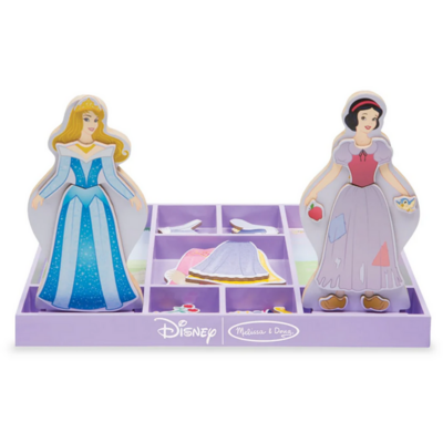 MELISSA AND DOUG SLEEPING BEAUTY & SNOW WHITE WOODEN MAGNETIC DRESS UP