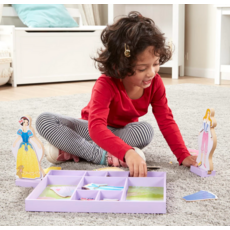 MELISSA AND DOUG SLEEPING BEAUTY & SNOW WHITE WOODEN MAGNETIC DRESS UP