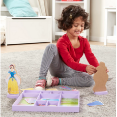 MELISSA AND DOUG SLEEPING BEAUTY & SNOW WHITE WOODEN MAGNETIC DRESS UP