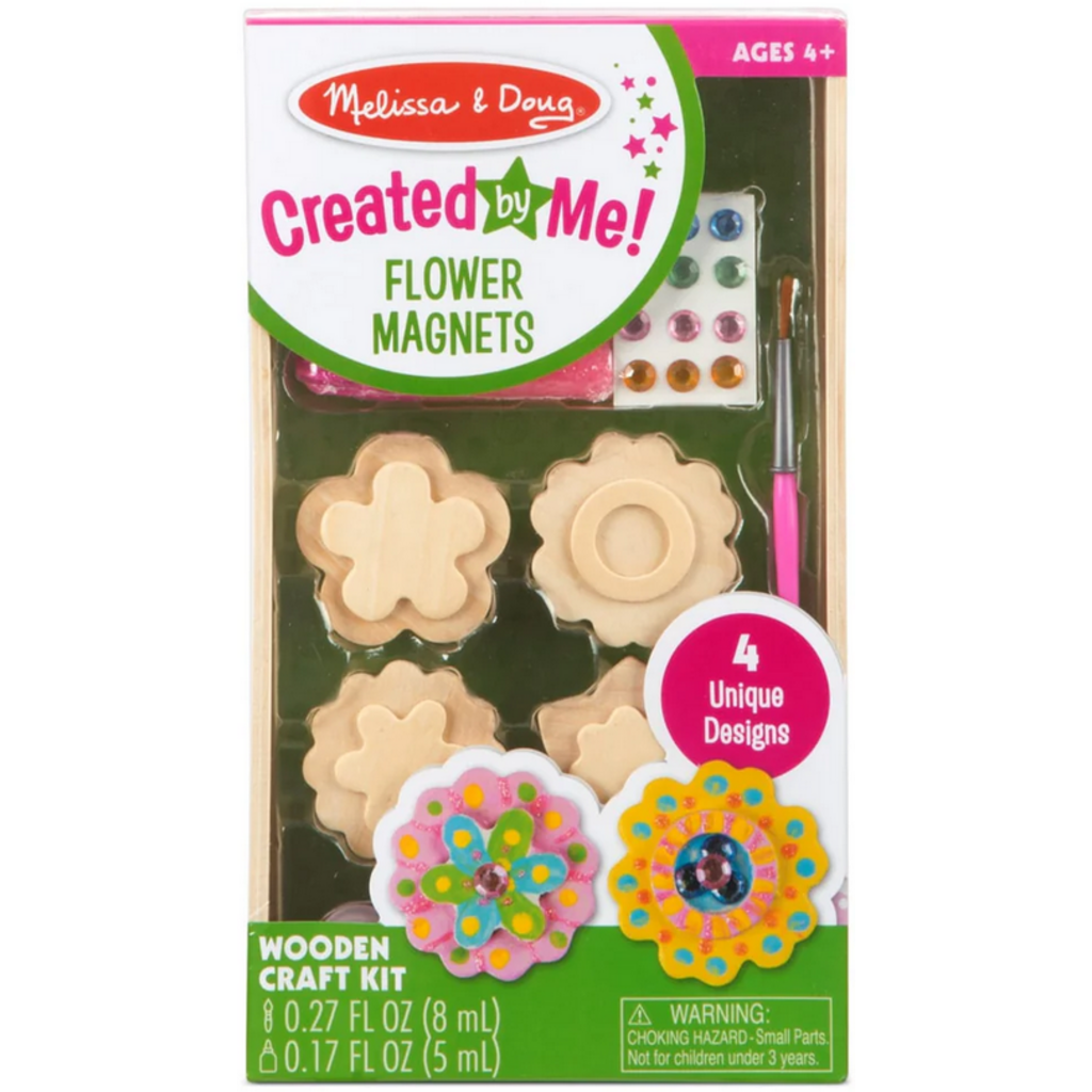 MELISSA AND DOUG FLOWER MAGNETS WOODEN CRAFT KIT