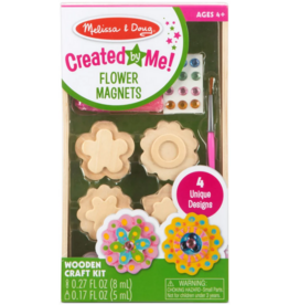 MELISSA AND DOUG FLOWER MAGNETS WOODEN CRAFT KIT