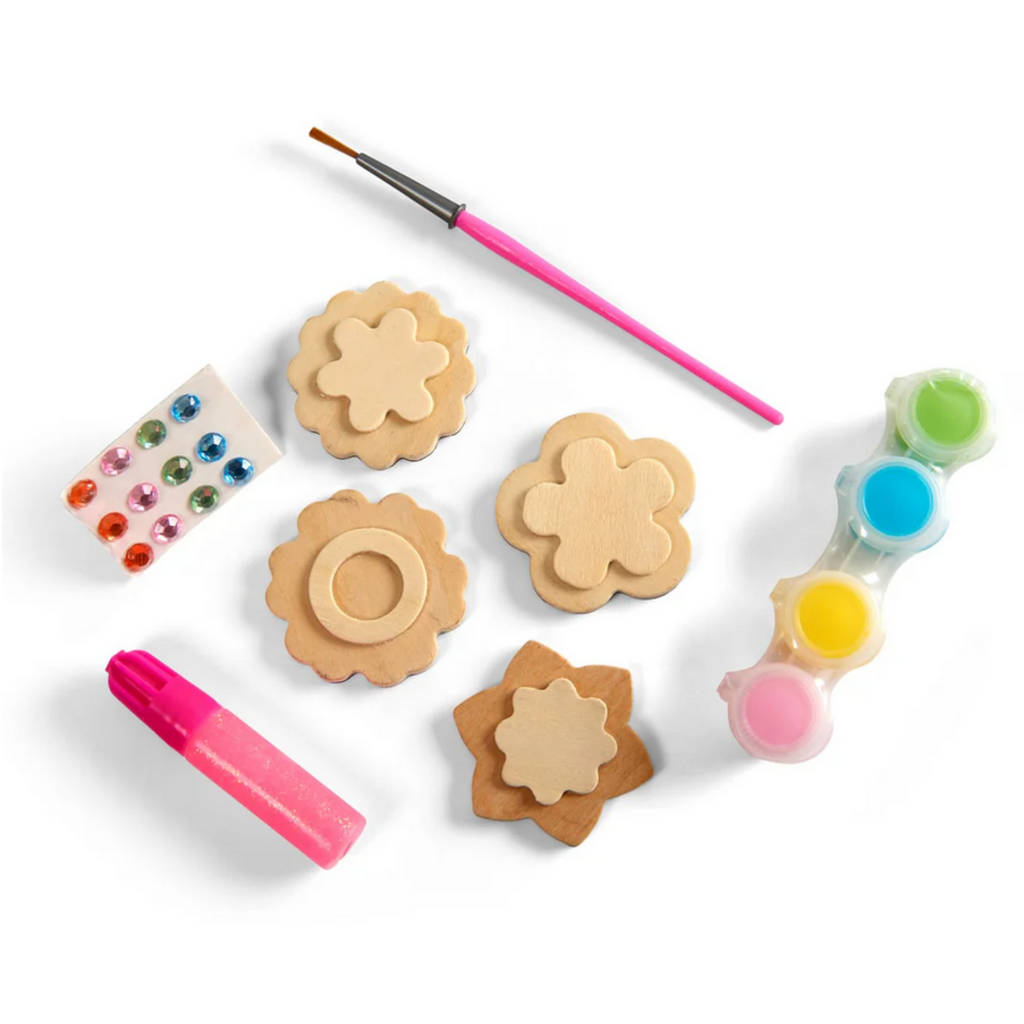 MELISSA AND DOUG FLOWER MAGNETS WOODEN CRAFT KIT