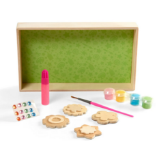 MELISSA AND DOUG FLOWER MAGNETS WOODEN CRAFT KIT