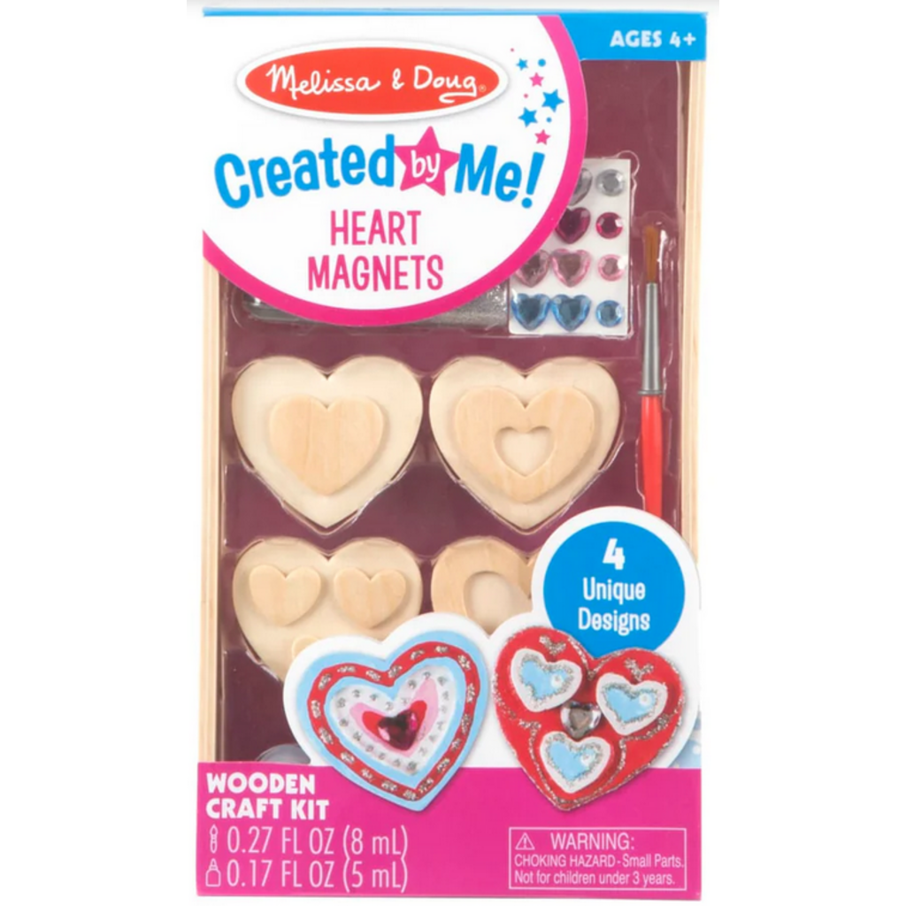 MELISSA AND DOUG HEART MAGNETS WOODEN CRAFT KIT