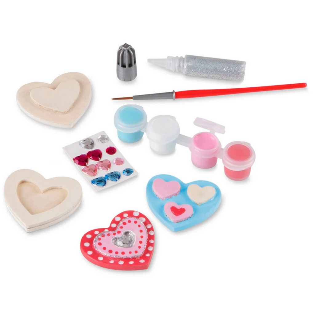 MELISSA AND DOUG HEART MAGNETS WOODEN CRAFT KIT