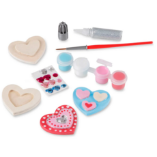 MELISSA AND DOUG HEART MAGNETS WOODEN CRAFT KIT