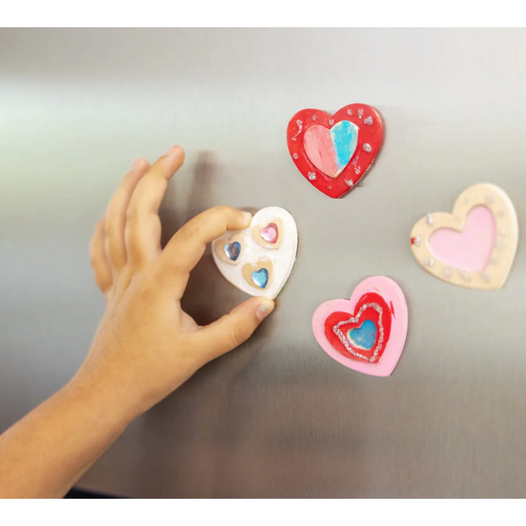MELISSA AND DOUG HEART MAGNETS WOODEN CRAFT KIT