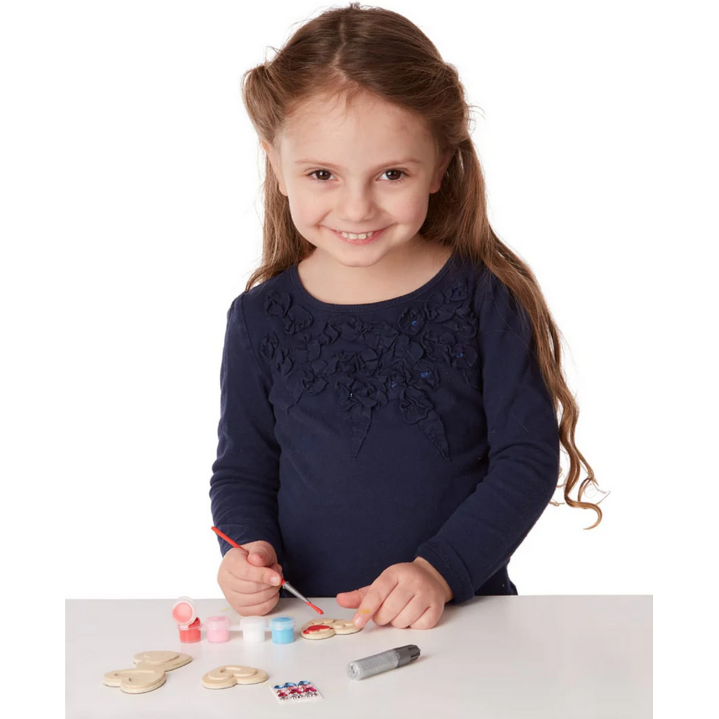 MELISSA AND DOUG HEART MAGNETS WOODEN CRAFT KIT