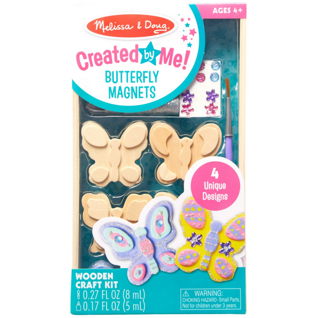 MELISSA AND DOUG BUTTERFLY MAGNETS WOODEN CRAFT KIT