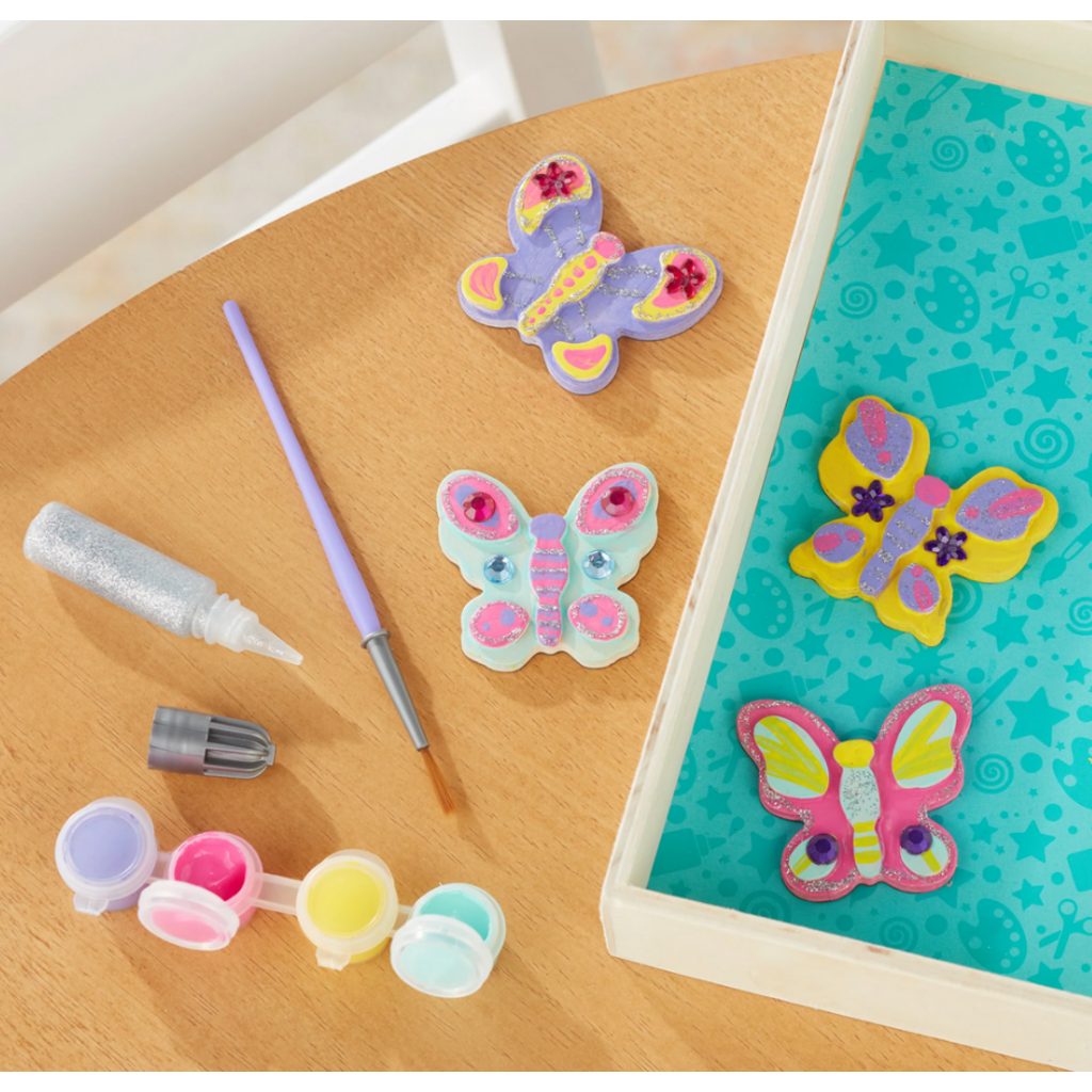 MELISSA AND DOUG BUTTERFLY MAGNETS WOODEN CRAFT KIT