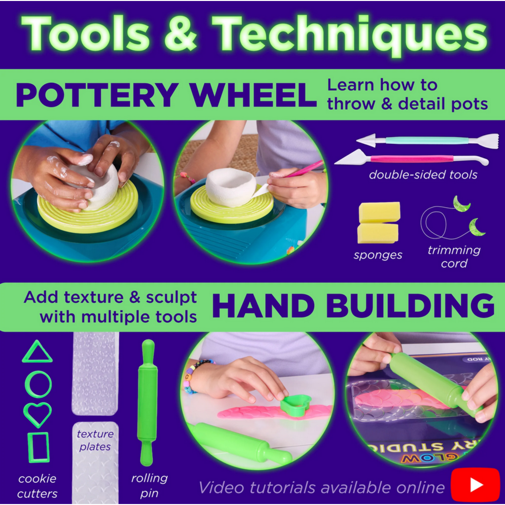 FABER CASTELL NEON GLOW POTTERY STUDIO