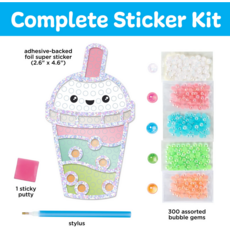 CREATIVITY FOR KIDS BUBBLE GEMS SUPER STICKER BUBBLE TEA